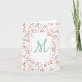 Custom Floral Mit Monogramm