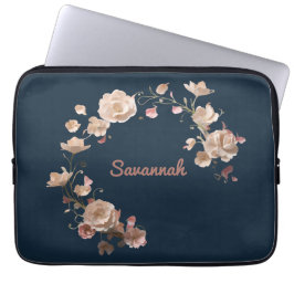 Custom Floral Neopren Laptop Sleeve
