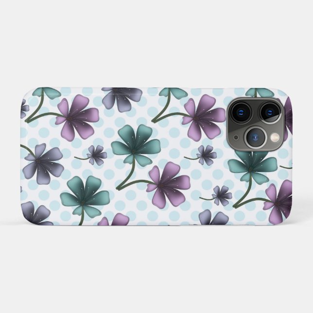 Custom floral pattern gift iPhone / iPad case (Rückseite (Horizontal))