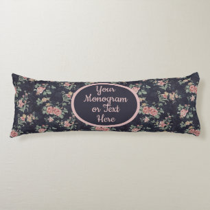 Custom Floral Viktorianisch Pink Rose Garden Seitenschläferkissen