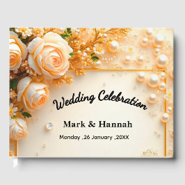 Custom Floral Wedding Celebration - Personalisiert Gästebuch