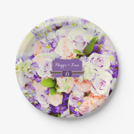Custom Floral Wedding Paper Teller