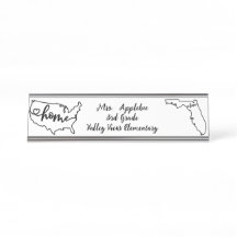Custom Florida Staat US Zuhause Line Art