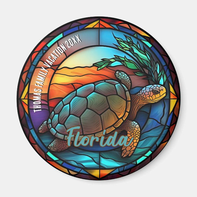 Custom Florida Vacation Souvenir  Magnet (Vorne)
