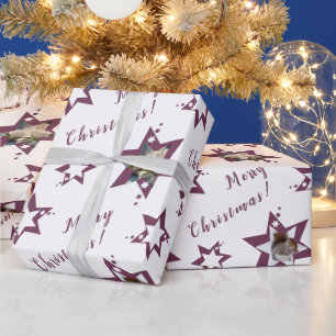 Custom Florist Festival 'Merry Christmas' Starry Geschenkpapier