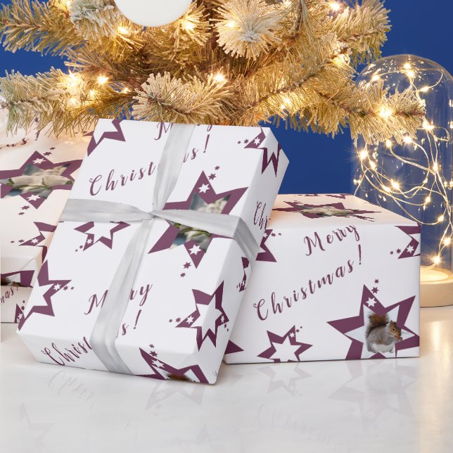 Custom Florist Festival 'Merry Christmas' Starry Geschenkpapier (Feiertage)
