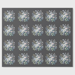 Custom flower design geschenkpapier