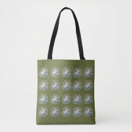 Custom flower design tasche