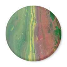 Custom Fluid Art Magnet