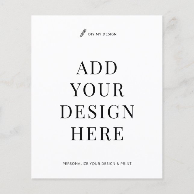 Custom Flyer Printing 4.5x5.6" Upload Your Design (Vorne)