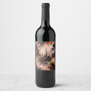 Custom Food & Beverage Label - Elegantes Design Weinetikett