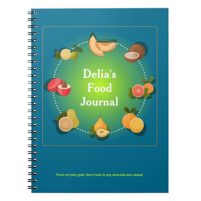 Custom Food Diät Health Journal Notizblock (Vorderseite)