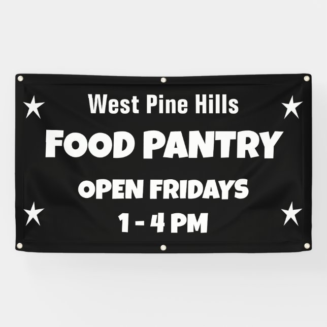 Custom Food Pantry Banner (Horizontal)