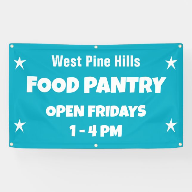 Custom Food Pantry Banner (Horizontal)