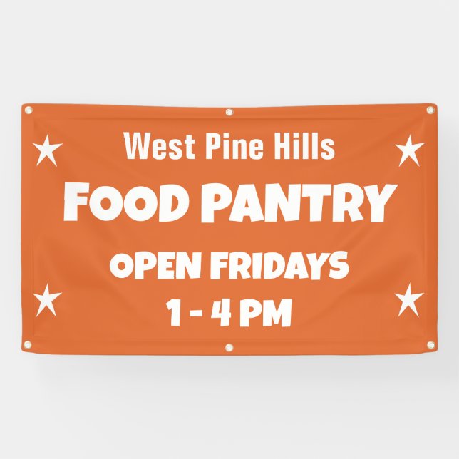 Custom Food Pantry Banner (Horizontal)