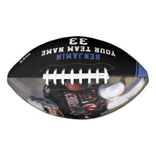 Custom Football Blue Name Name Team Foto