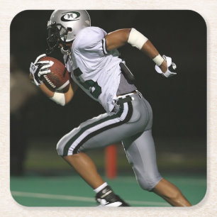 Custom Football Foto Sports Rechteckiger Pappuntersetzer