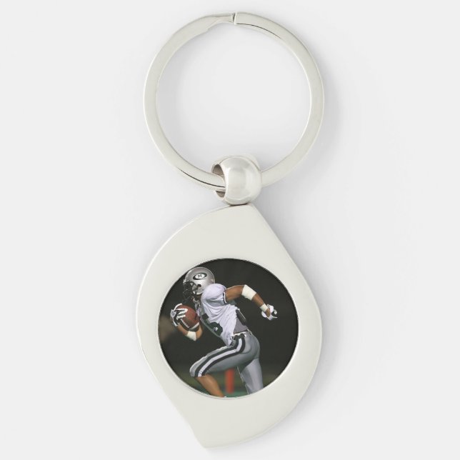 Custom Football Foto Sports Schlüsselanhänger (Vorderseite)