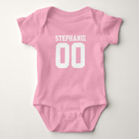 Custom Football Jersey Baby Girl Personalisierter