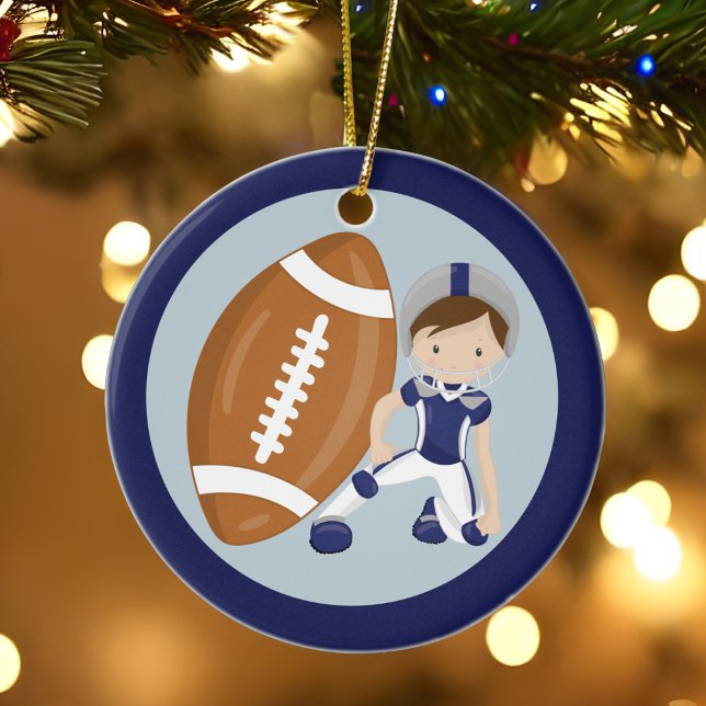Custom Football Kid Keramikornament (Von Creator hochgeladen)