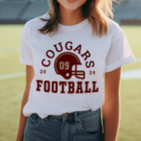 Custom Football Mama Red and Gold Team