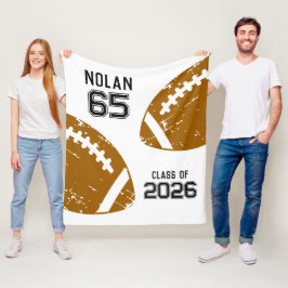 Custom Football Senior Player Class Fleecedecke