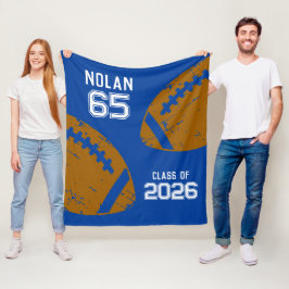 Custom Football Senior Player Class Fleecedecke