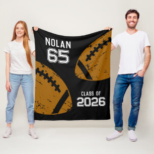 Custom Football Senior Player Class Fleecedecke