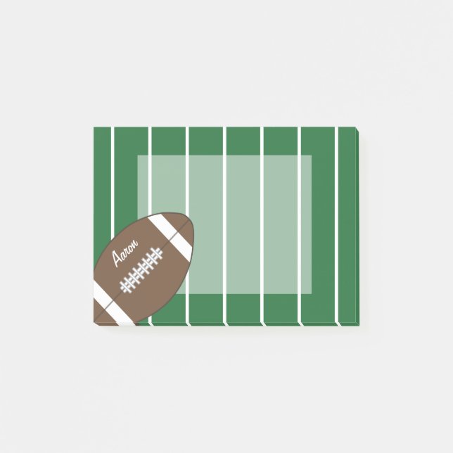 Custom Football Sports Notes - Notepad-Geschenk Post-it Klebezettel (Vorderseite)