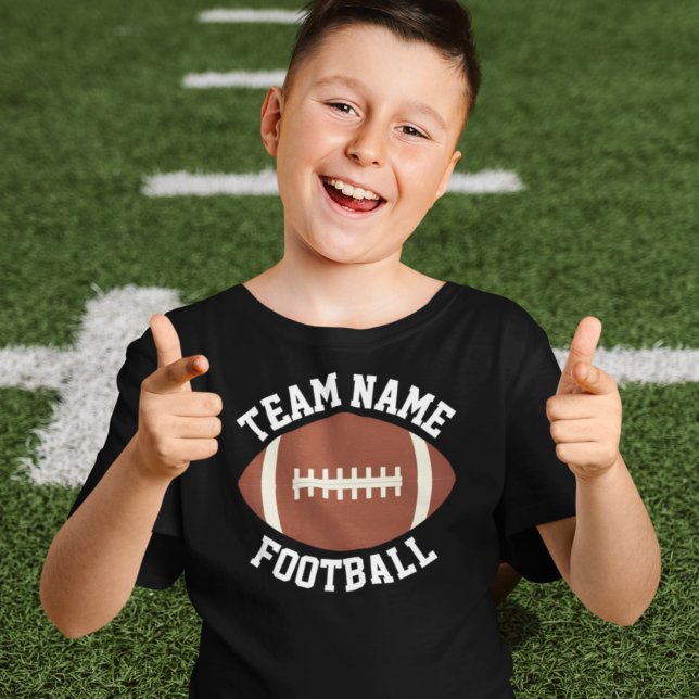 Custom Football Team, Player & Number Boys Sport T-Shirt (Von Creator hochgeladen)