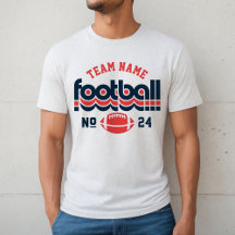 Custom Football Team Red White and Blue Men's