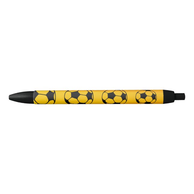 Custom Football Yellow Pen with Black Ink Kugelschreiber (Vorderseite)