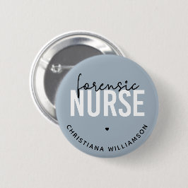 Custom Forensic Nurse | Geschenke für Kriminaltech Button