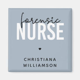 Custom Forensic Nurse   Geschenke für Kriminaltech Magnet