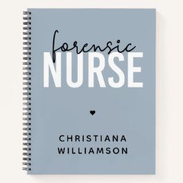 Custom Forensic Nurse | Geschenke für Kriminaltech Notizbuch