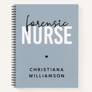 Custom Forensic Nurse   Geschenke für Kriminaltech Notizbuch