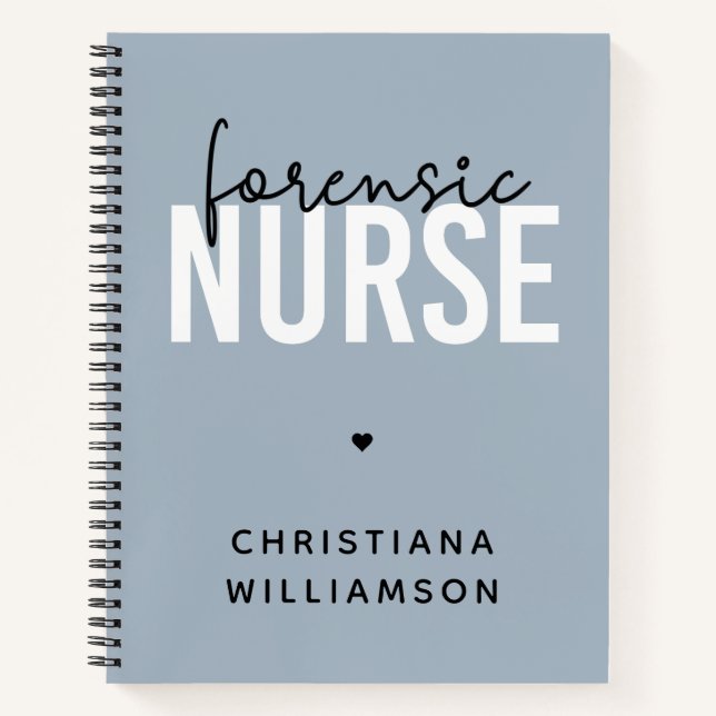 Custom Forensic Nurse | Geschenke für Kriminaltech Notizbuch (Vorderseite)