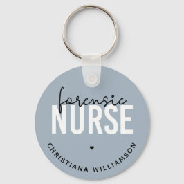 Custom Forensic Nurse | Geschenke für Kriminaltech Schlüsselanhänger