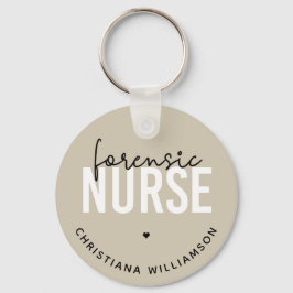 Custom Forensic Nurse | Geschenke für Kriminaltech Schlüsselanhänger