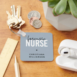 Custom Forensic Nurse | Geschenke für Kriminaltech Schlüsselanhänger