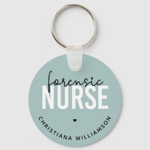 Custom Forensic Nurse   Geschenke für Kriminaltech Schlüsselanhänger