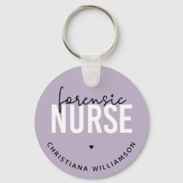 Custom Forensic Nurse | Geschenke für Kriminaltech Schlüsselanhänger