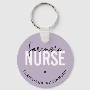 Custom Forensic Nurse Geschenke für Kriminaltech Schlüsselanhänger