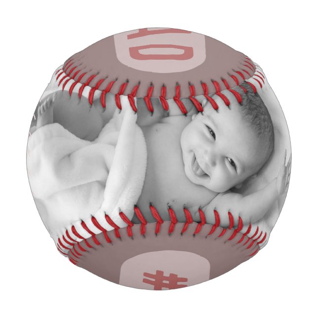 Custom Foto #1 Vater Baseball (Vorderseite)