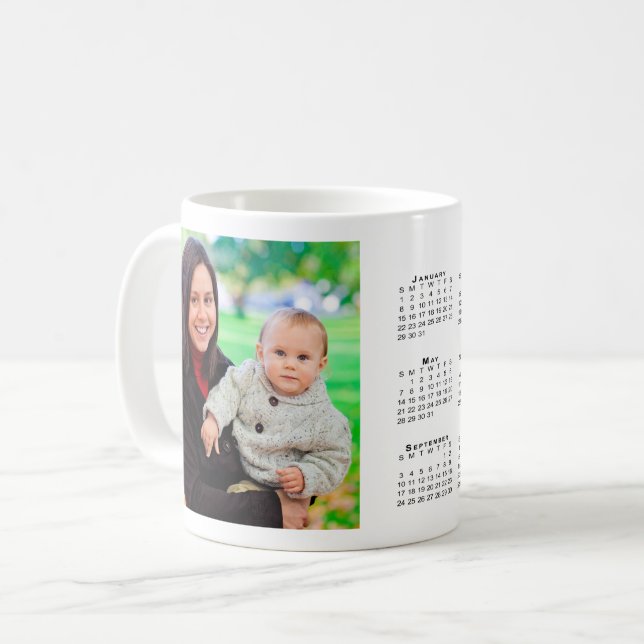 Custom Foto 2023 Kalender Kaffee Tasse (Vorderseite Links)