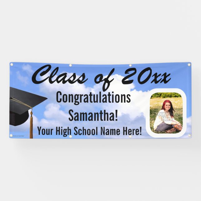 Custom Foto Abschluss Outdoor Sky Yard Banner (Horizontal)