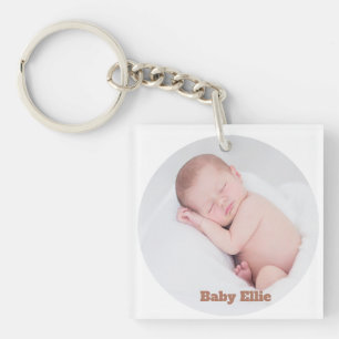 Custom Foto Baby Ellie Schlüsselanhänger
