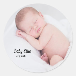 Custom Foto Baby Runder Aufkleber