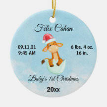 Custom Foto Baby's Boy First Christmas 2022
