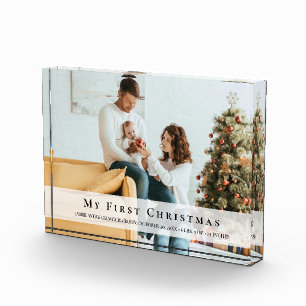 Custom Foto Baby's First Christmas Geburtstage